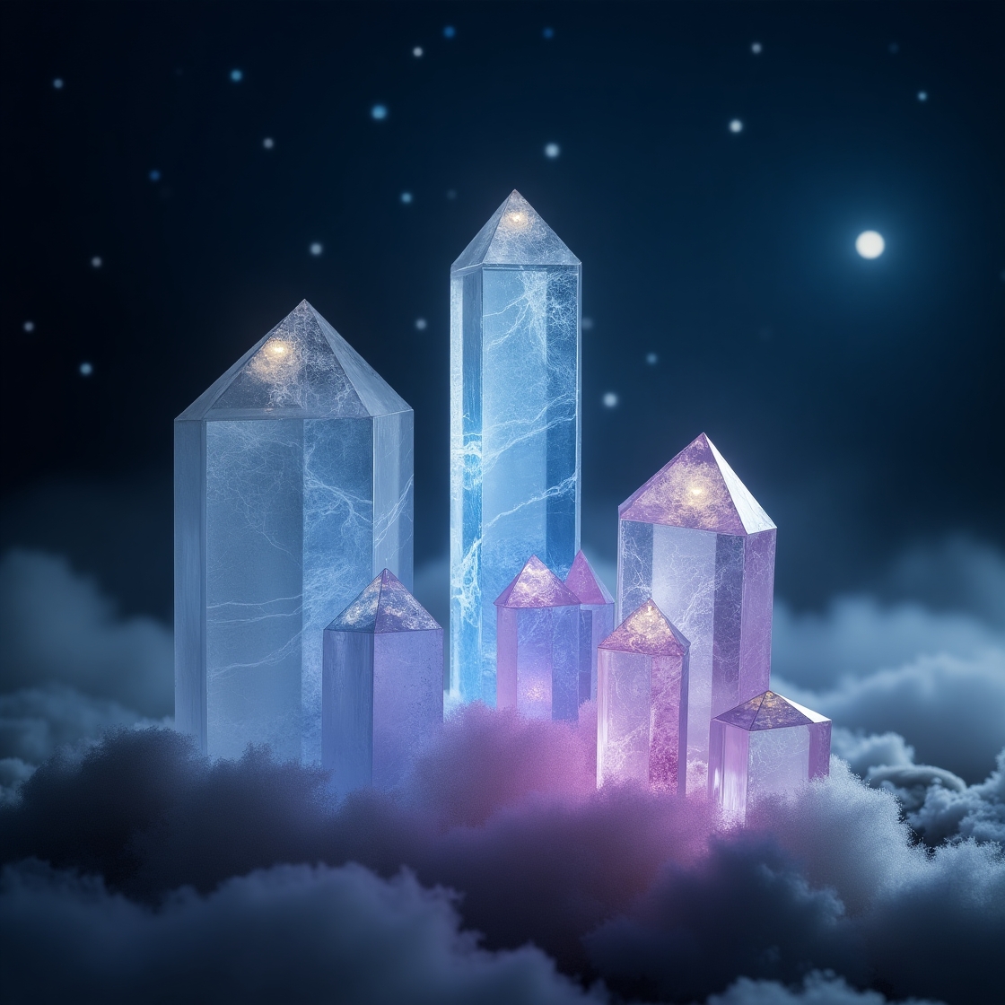 Moon Phase Cleansing Crystal Set