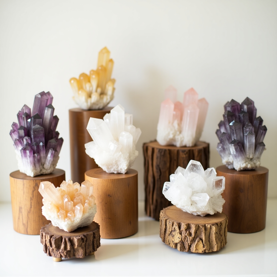 Raw Crystal Cluster Cleansing Set